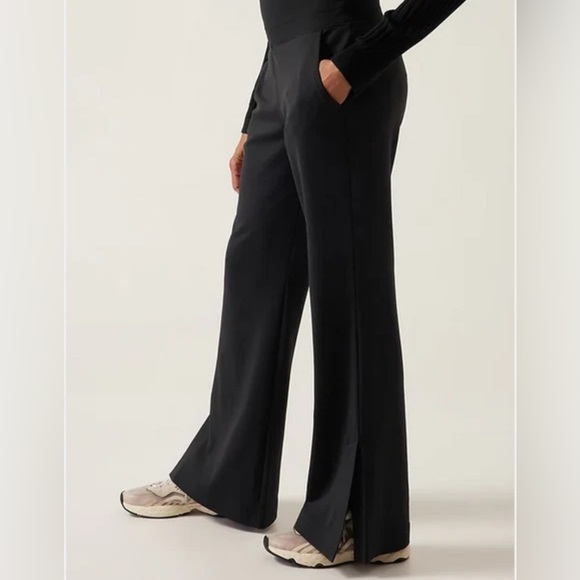 ATHLETA Venice Flare Pant Large Black Women’s - Picture 2 of 13
